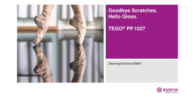 Goodbye Scratches. Hello Gloss. TEGO® PP 1027